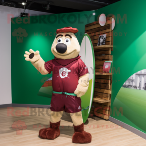 Maroon Irish Flag maskot...