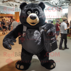 Black Bear maskot kostume...