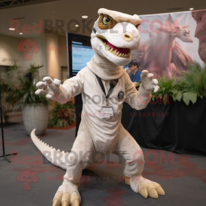 Wit Utahraptor mascotte...