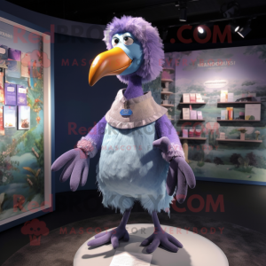 Lavendel Dodo Bird mascotte...