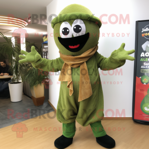 Oliven Falafel maskot drakt...
