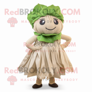 Tan Cabbage Leaf mascotte...