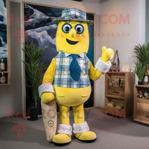 Citrongul säckpipa maskot...