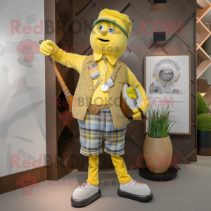 Citrongul säckpipa maskot...