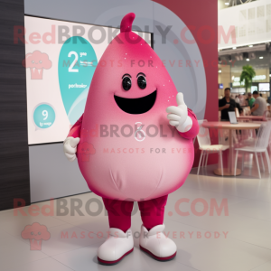 Pink Pear mascotte kostuum...