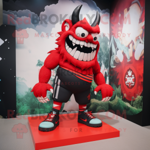  Demon mascotte kostuum...