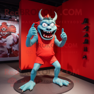  Demon mascotte kostuum...