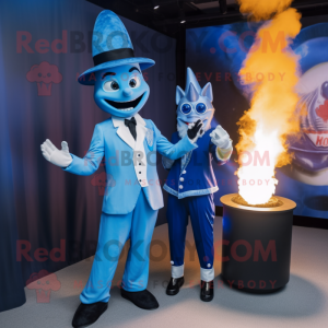 Blue Fire Eater mascotte...