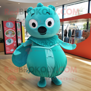 Turquoise Seal mascotte...