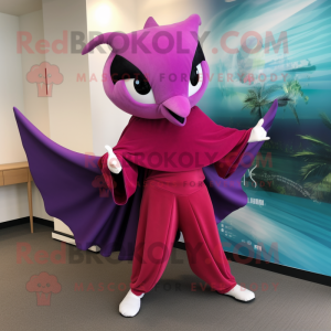 Magenta Manta Ray mascotte...