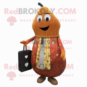 Rust Pear mascotte kostuum...