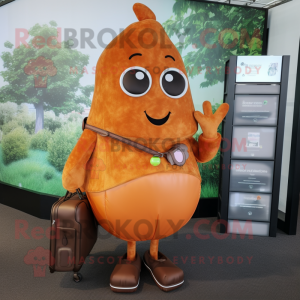 Rust Pear mascotte kostuum...