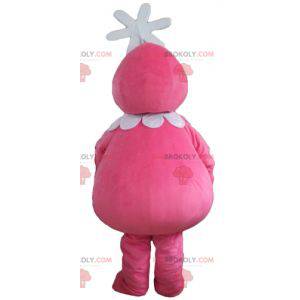 Barbabelle mascot famous pink character of Barbapapa -