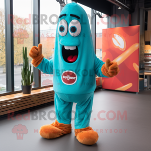 Turquoise Currywurst...