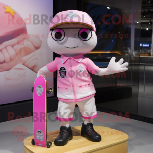 Pink Skateboard maskot...