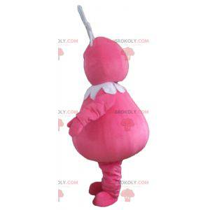 Barbabelle mascot famous pink character of Barbapapa -