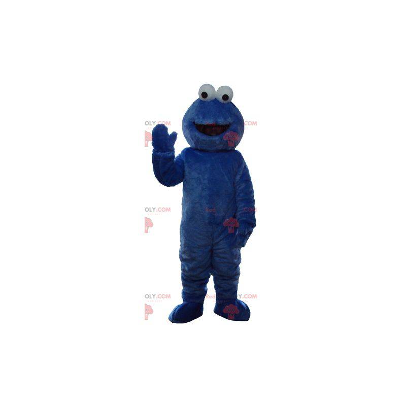 Mascotte d'Elmo célèbre marionnette bleue de Rue Sésame -