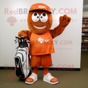 Rust Golf Bag maskot kostym...