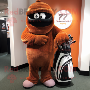 Rust Golf Bag maskot kostym...