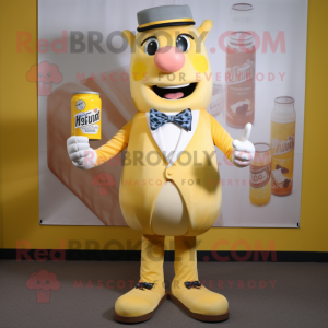 Crème fles mosterd mascotte...