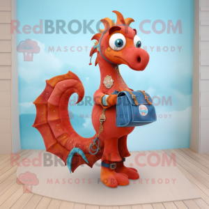 Rust Sea Horse mascotte...