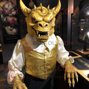 Goldgargoyle Maskottchen...