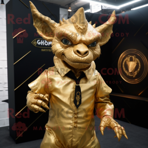 Gold Gargoyle maskot...