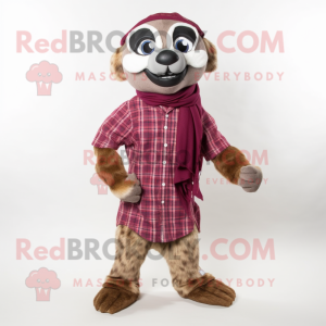 Maroon Meerkat mascotte...