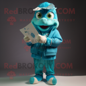 Personagem de mascote Teal...