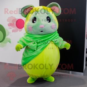 Lime Green Hamster mascotte...