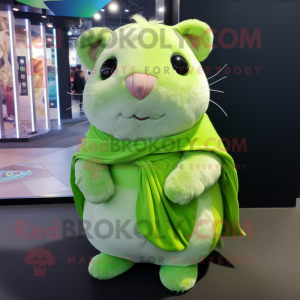 Lime Green Hamster mascotte...