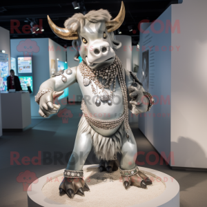 Silver Minotaur maskot...