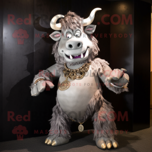 Sølv Minotaur maskot...