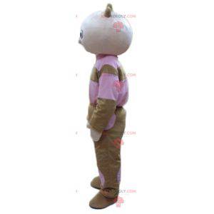 Mascota muñeca marrón y rosa - Redbrokoly.com
