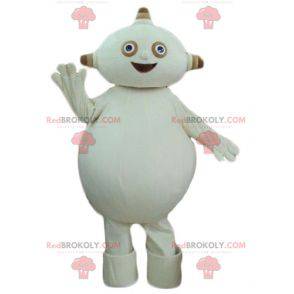 Mascotte aliena beige grassoccia e divertente - Redbrokoly.com