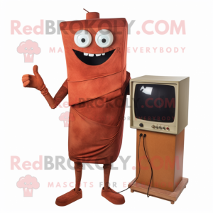 Rust TV maskot kostym...