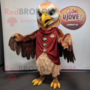 Rust Hawk maskot kostume...