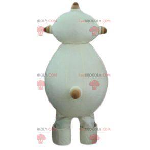 Pralles und lustiges beige Alien-Maskottchen - Redbrokoly.com