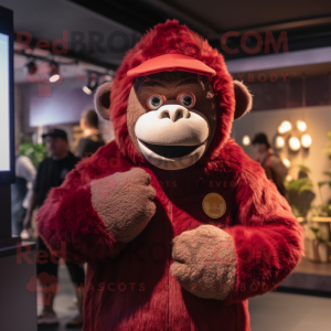 Maroon Gorilla maskot...