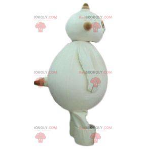 Mascotte aliena beige grassoccia e divertente - Redbrokoly.com