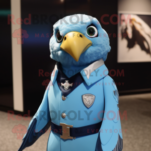 Sky Blue Falcon maskot...