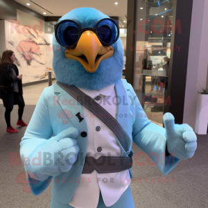 Sky Blue Falcon maskot...