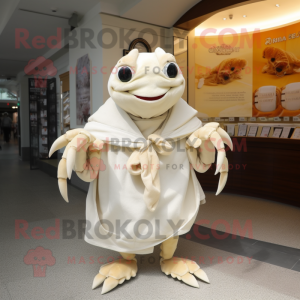 Cream Crab maskot kostume...
