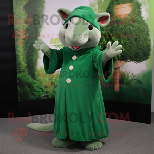 Skoggrønn rotte maskot...
