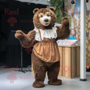 Brown Bear maskot kostume...