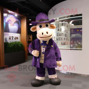 Postava maskota Purple Cow...