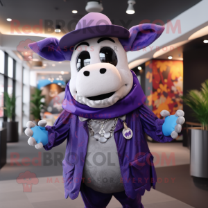 Purple Cow maskot kostym...