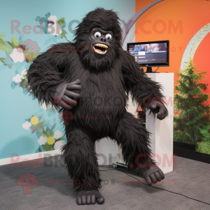 Black Sasquatch mascotte...