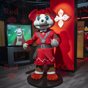 Roter Maskottchen Kostüm...