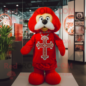 Røde keltiske kors maskot...